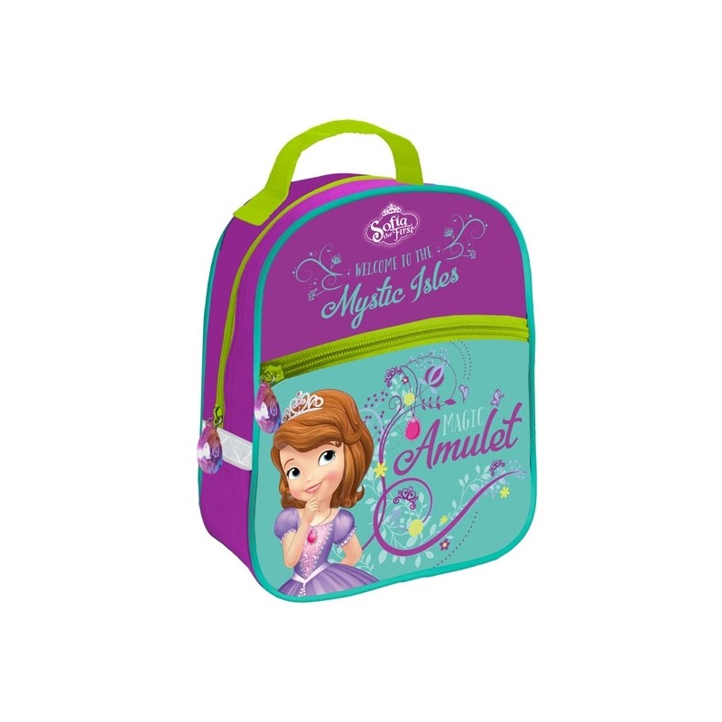 Ghiozdan gradinita, Sofia the First, imprimeu multicolor, Magic amulet - imagine 3